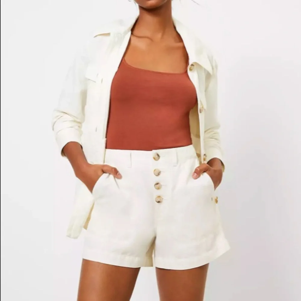 LOFT NWT Women's Casual Button Front Utility Shorts - Picture 1 of 2
